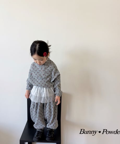 64[予約]bunny powder tutu layered skirt