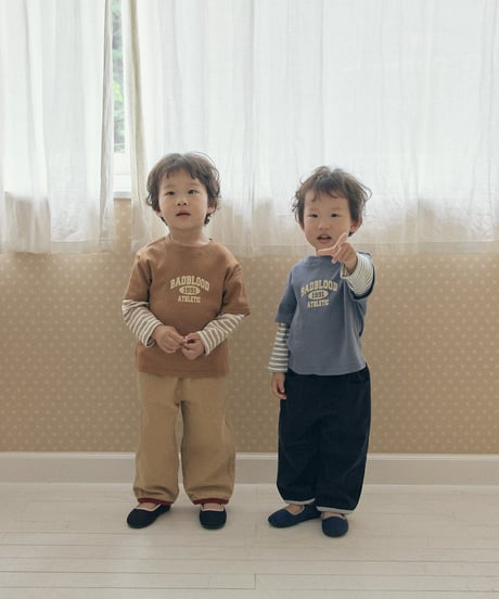 10[予約]送料無料 the beige layered sleeve tee