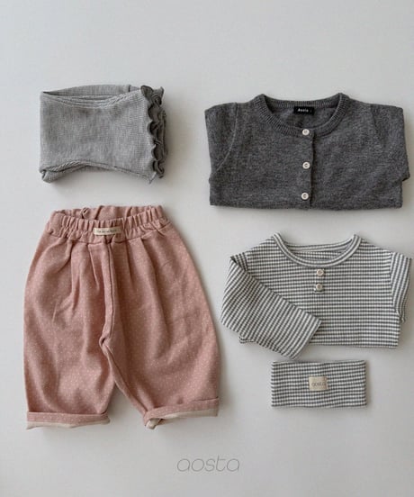 31[予約]Aosta milk dot pants
