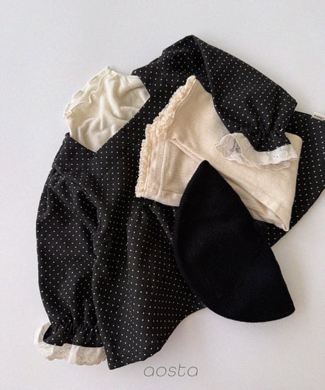 30[予約]Aosta milk dot blouse