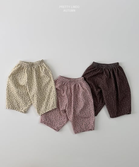67[予約]LINDO bao flower pants