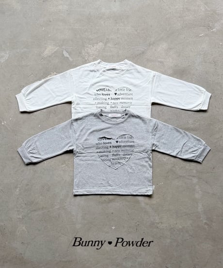 33[予約]bunny powder warm heart tee