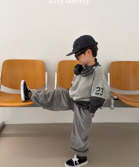 23[予約]ELLYMOLLY velo border jogger pants