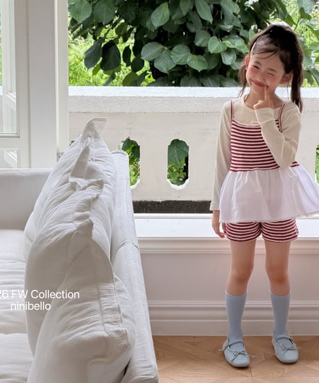 9[予約]ninibello tammy stripe shorts
