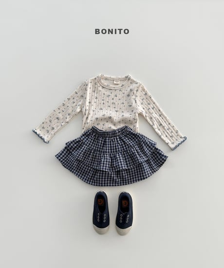 62[予約]bonito check cancan skirt