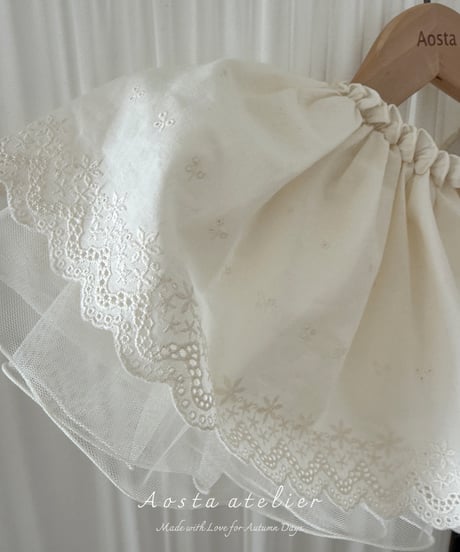 19[予約]Aosta lace skirt