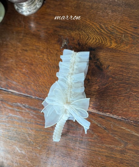 58[予約]marron candy ribbon hairband