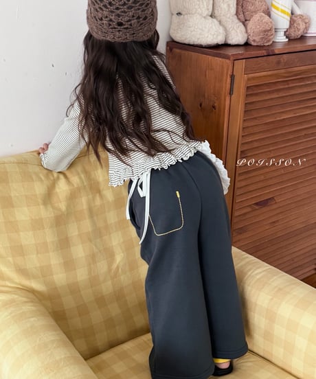 22[予約]poisson ribbon embroidery pants