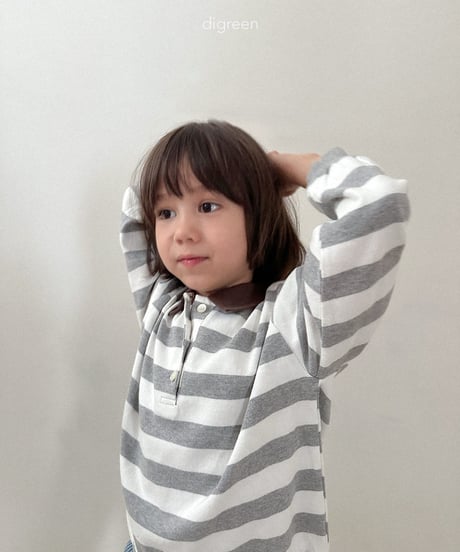 34[予約]digreen striped collar mtm