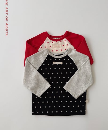 11[予約]Aosta dot raglan t