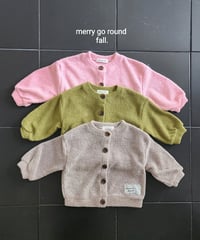 13[予約]merry go round fluffy cardigan
