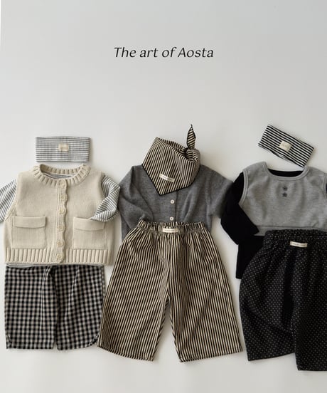 31[予約]Aosta milk dot pants