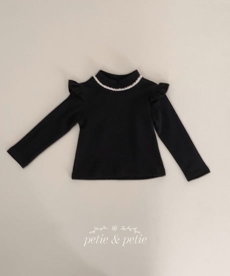 13[予約]petit&petit anderson frill turtleneck t
