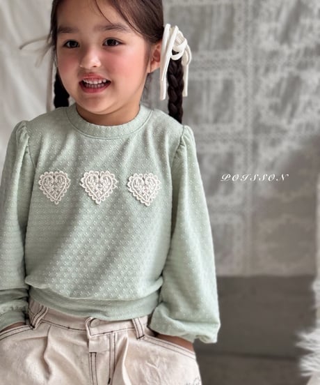 9[予約]poisson heart applique mtm
