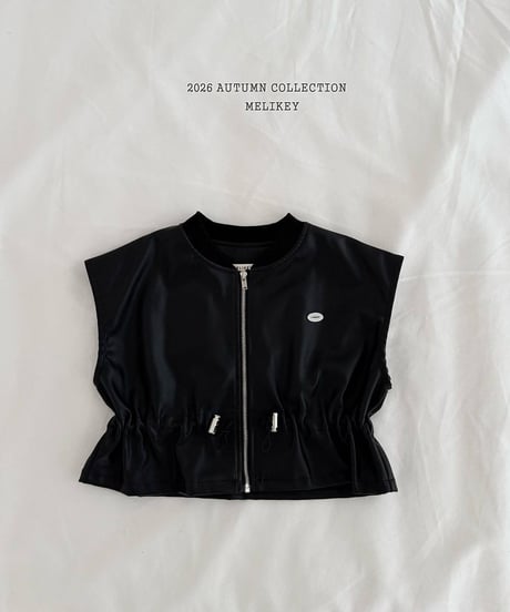 50[予約]melikey string leather vest