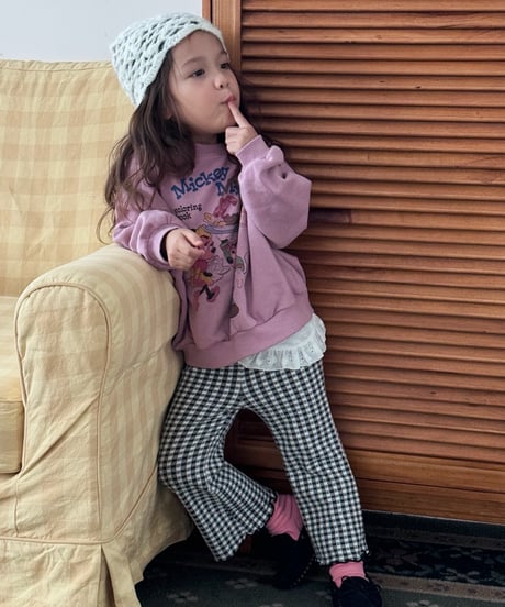 30[予約]poisson elodie check pants