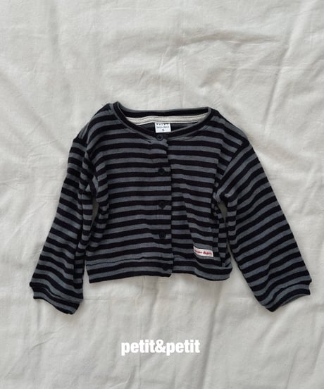 24[予約]petit&petit striped cardigan