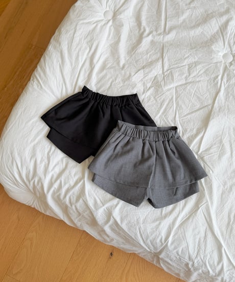 33[予約]ninibello rose pleated skirt