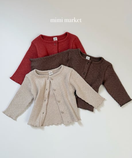 27[予約]mimi market rib cardigan