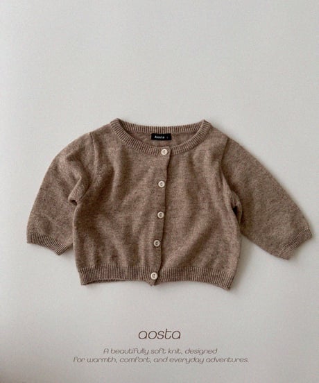 6[予約]Aosta knit cashmere cardigan