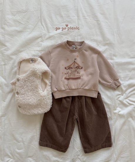 10[予約]go go picnic cocoa pants