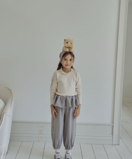 32[予約]momoann ruffle jogger