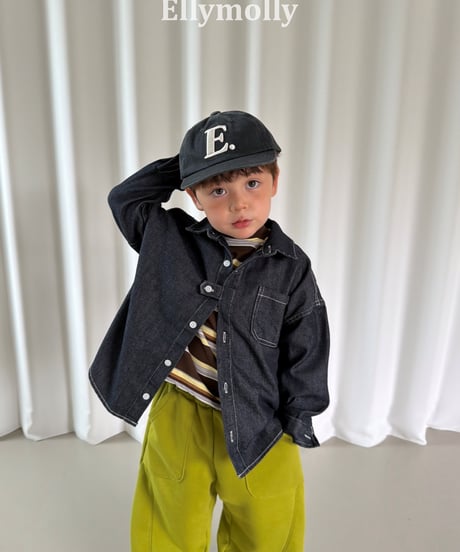 17[予約]ELLYMOLLY campus color block t-shirt