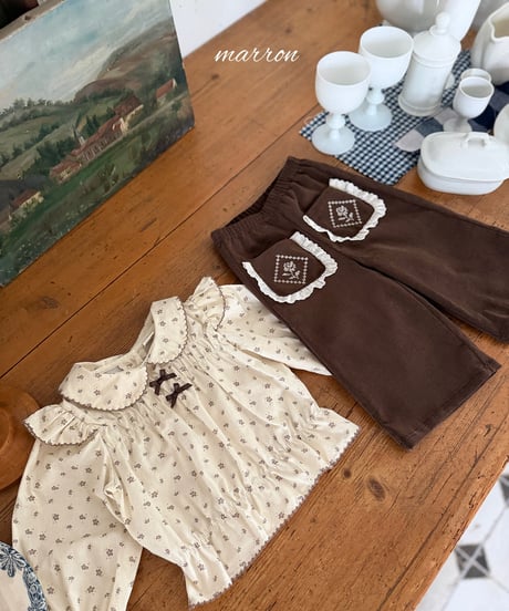 18[予約]marron shine blouse(XS-L)