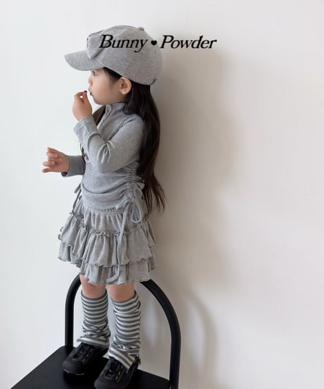 54[予約]bunny powder waffle tiered bloomers