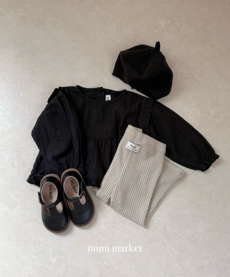 8[予約]mimi market shoulder frill blouse