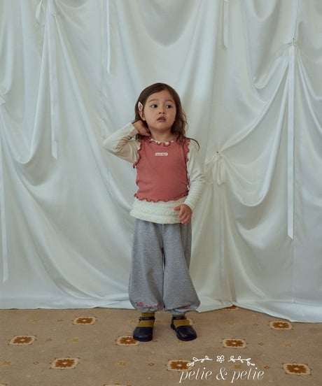 18[予約]petit&petit mimi rib tanktop