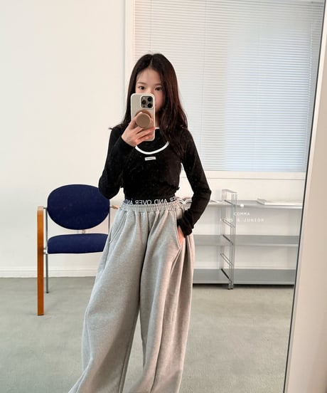 4[予約]COMMA sagging pants