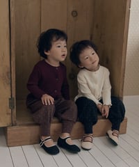 2[予約]送料無料 the beige 26 ribbed cardigan