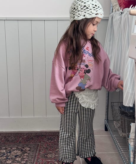 30[予約]poisson elodie check pants