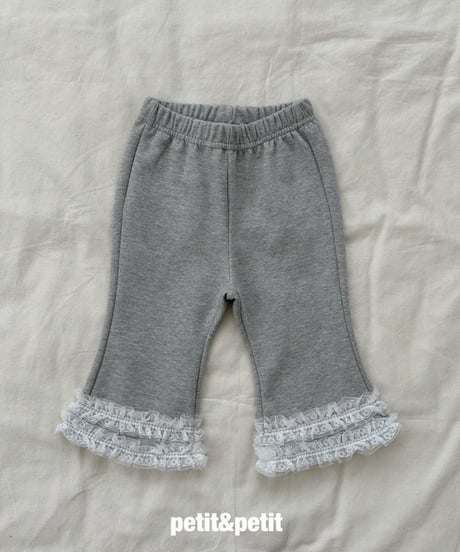 27[予約]petit&petit frill bootcut pants
