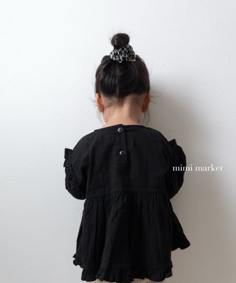 8[予約]mimi market shoulder frill blouse