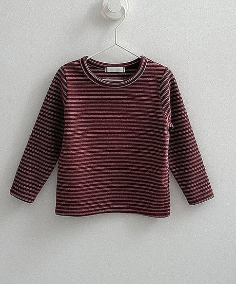 30[予約]minirobe yoyo border tee