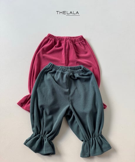 32[予約]thelala tulip rib pants