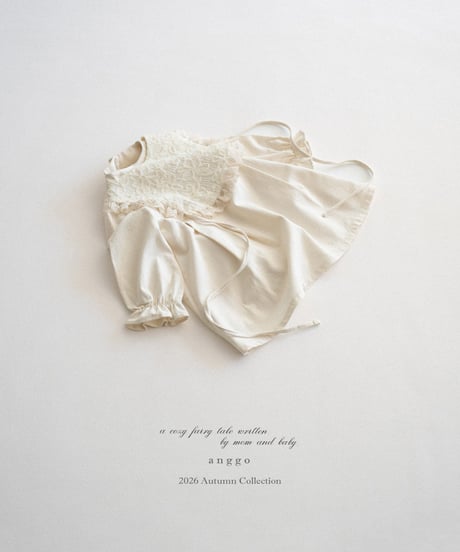 20[予約]anggo cream dress