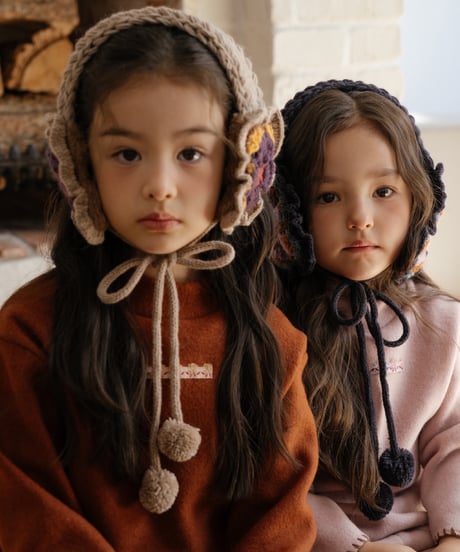 20[予約]OREN tiji flower knit hairband