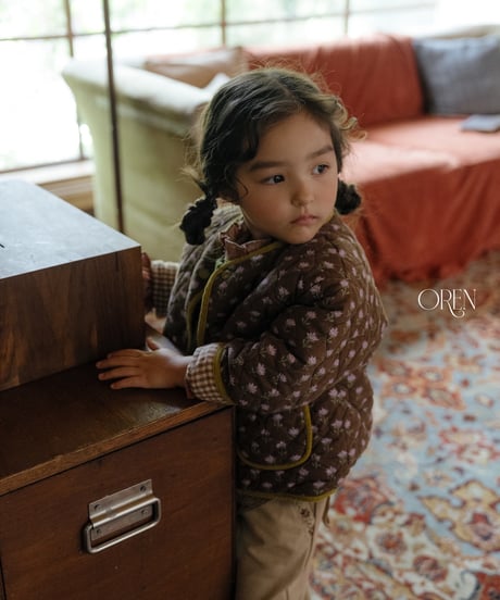 2[予約]OREN breeze check padded jumper
