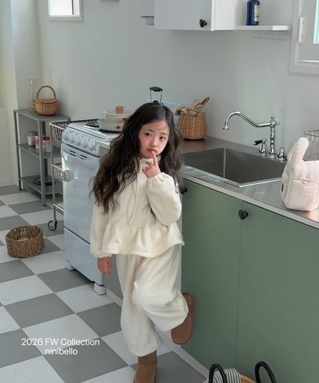 25[予約]ninibello marshmallow zip-up(12m-2XL)