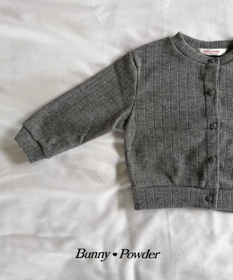 21[予約]bunny powder rose buton cardigan