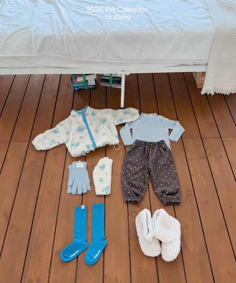 13[予約]ninibello cozy velour pants(12m-2XL)