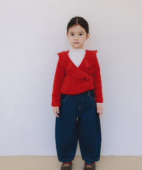 6[予約]mon Atelier margot wrap cardigan