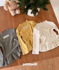 31[予約]petit&petit bella ribbed cancan t
