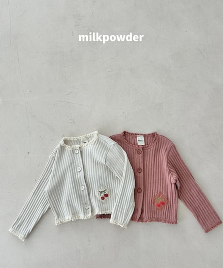 2[予約]milkpowder cherry cardigan
