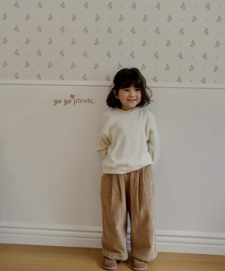 4[予約]go go picnic pompom knit mtm