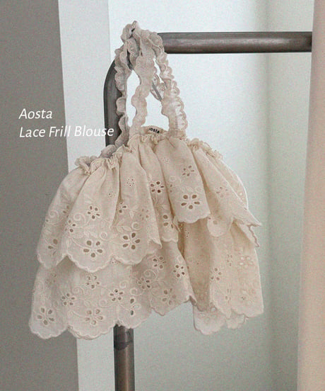 23[予約]Aosta lace cancan blouse