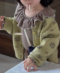 2[予約]ololala lua lime knit cardigan
